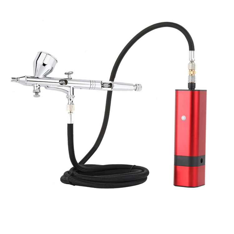 Bộ Airbrush Di động với Súng Airbrush Loại Kích hoạt có Tay cầm